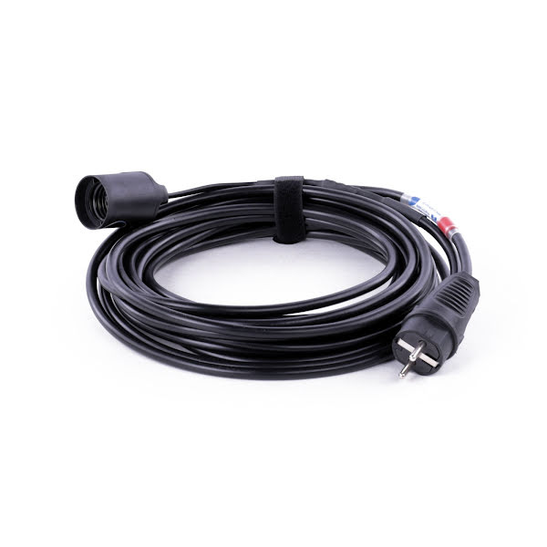 Adapter Schuko -> E27 lamp socket 10m