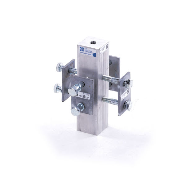 HOFBOLT 200-2 Eck-Verbinder silber (HB Doppelrohr)