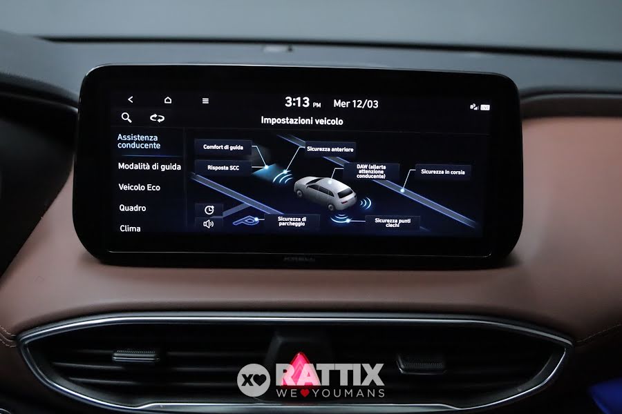 Hyundai Santa Fe 1.6 t-gdi HEV 20th Anniversary 4WD 7p.ti Auto + tetto apribile Grigio  Usato foto 22