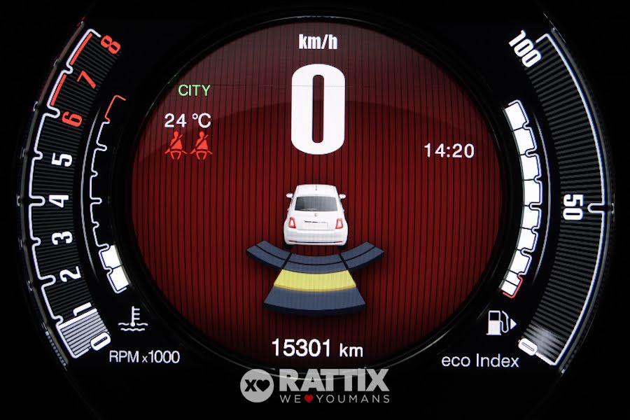 Fiat 500 1.0 Hybrid 70CV Dolcevita + tetto panoramico Arancio Sicilia  Aziendale foto 16