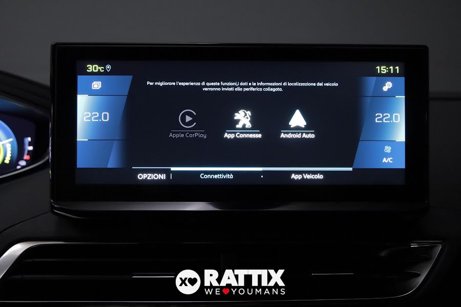 Peugeot 3008 1.6 Hybrid 225CV Active Pack e-EAT8 GRIGIO PLATINIUM  Aziendale foto 24