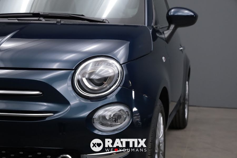 Fiat 500 1.0 Hybrid 70CV Dolcevita + tetto panoramico blu dipinto di blu  Aziendale foto 3
