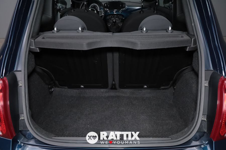 Fiat 500 1.0 Hybrid 70CV Dolcevita + tetto panoramico blu dipinto di blu  Aziendale foto 6