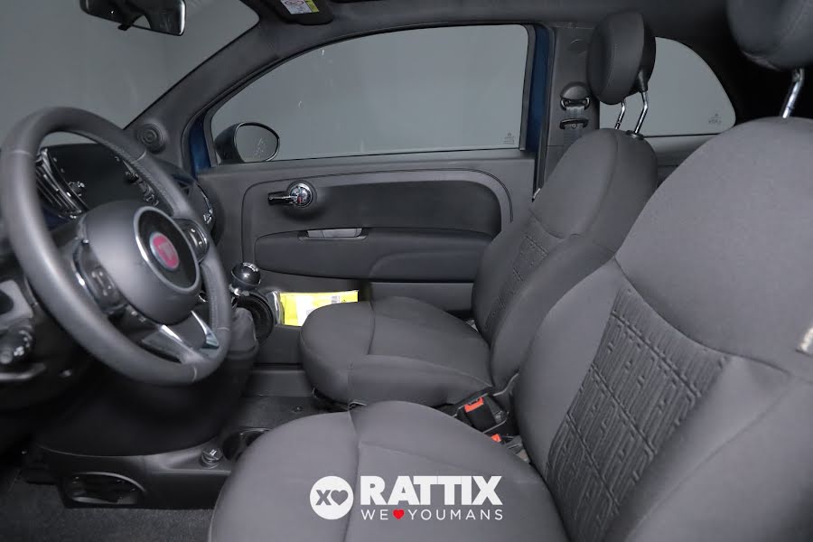 Fiat 500 1.0 Hybrid 70CV Dolcevita + tetto panoramico blu dipinto di blu  Aziendale foto 7