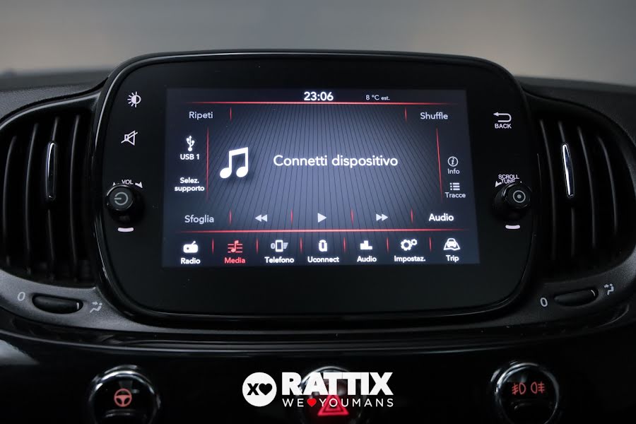 Fiat 500 1.0 Hybrid 70CV Dolcevita + tetto panoramico NERO  Aziendale foto 21