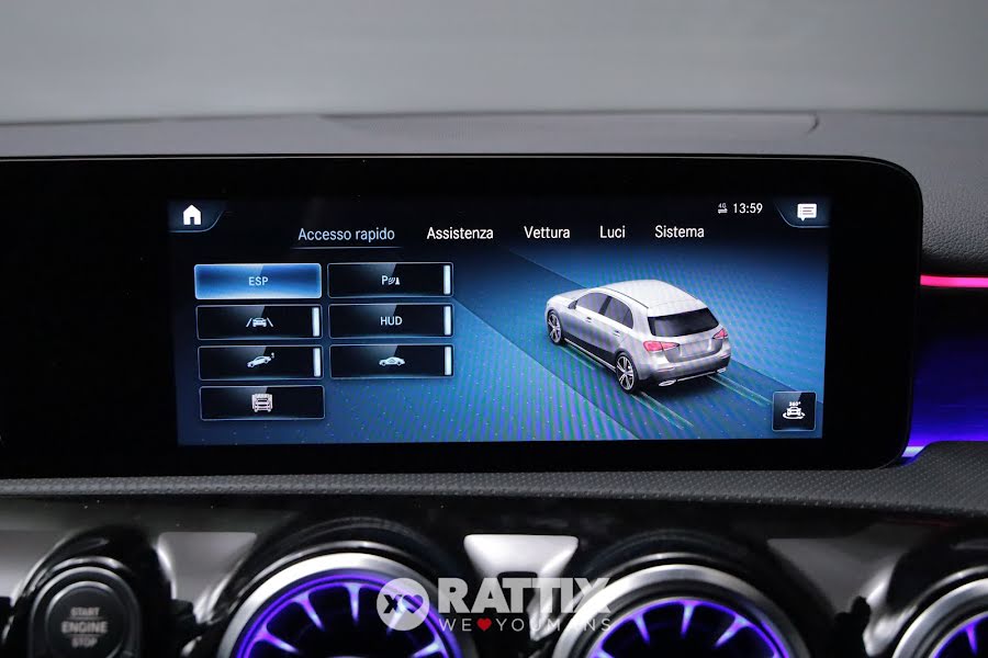 Mercedes-Benz A 200 1.3 163CV Sport + tetto apribile Grigio  Aziendale foto 19