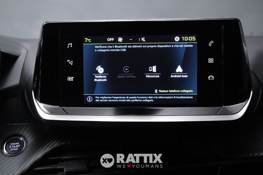 Peugeot e-208 motore elettrico 100kW Allure Pack  Blu Vertigo  Aziendale foto 21