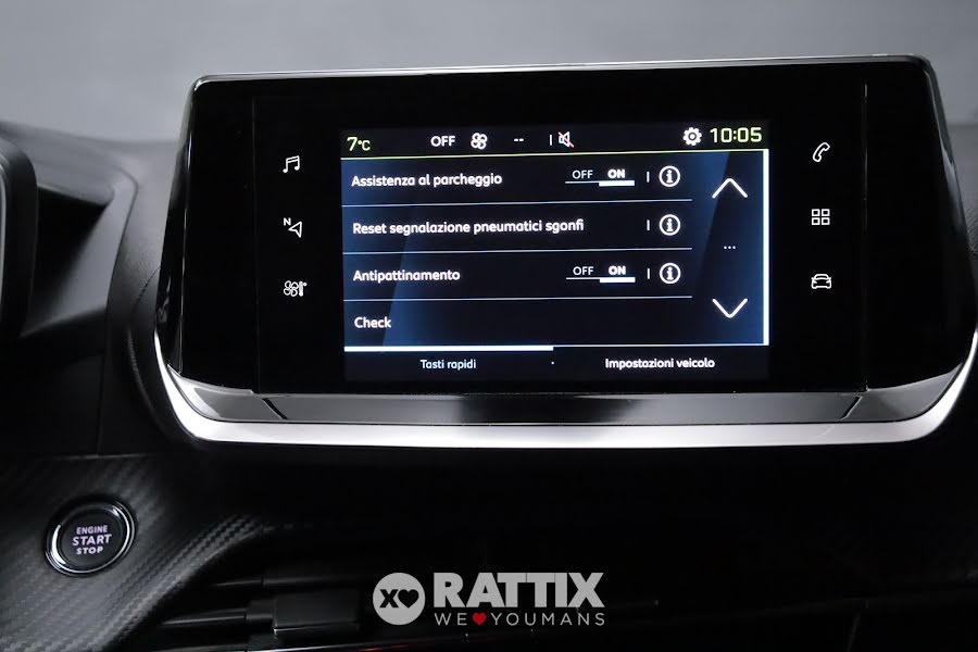 Peugeot e-208 motore elettrico 100kW Allure Pack  Blu Vertigo  Aziendale foto 22