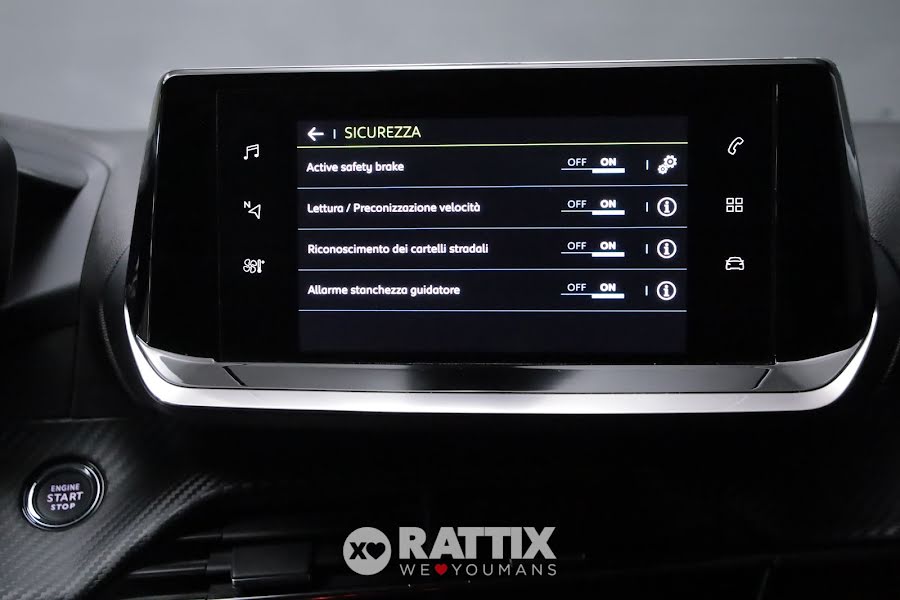 Peugeot e-208 motore elettrico 100kW Allure Pack  Blu Vertigo  Aziendale foto 23