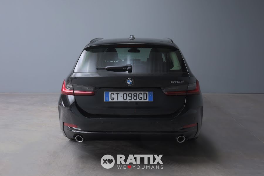 BMW 316 d Touring 2.0 Mhev 48V Auto + tetto apribile  Nero  Aziendale foto 5