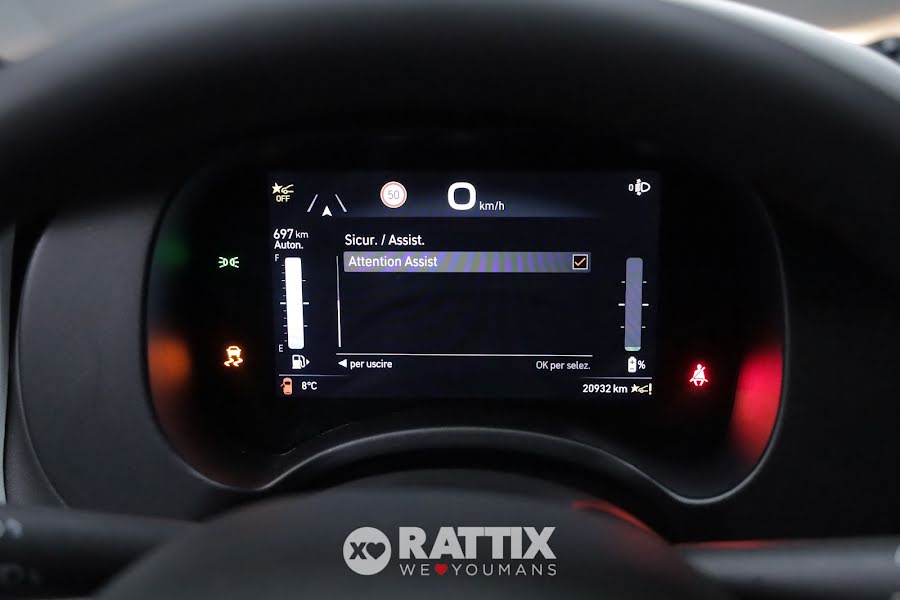 Fiat Panda Pandina 1.0 Firefly Hybrid 70CV Cross Rosso Passione Pastello  Aziendale foto 18