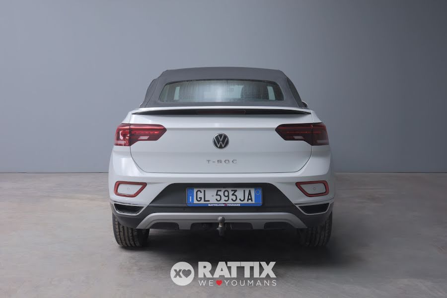 Volkswagen T-Roc Cabriolet 1.5 TSI Style DSG + gancio traino Pure White Pastello & Capote Nera  Aziendale foto 6