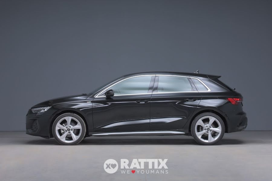 Audi A3 Sportback 35 2.0 tdi 150CV S line s-tronic + tetto apribile Nero Mythos  Aziendale foto 2