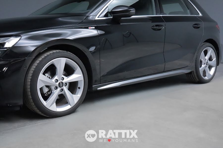 Audi A3 Sportback 35 2.0 tdi 150CV S line s-tronic + tetto apribile Nero Mythos  Aziendale foto 4