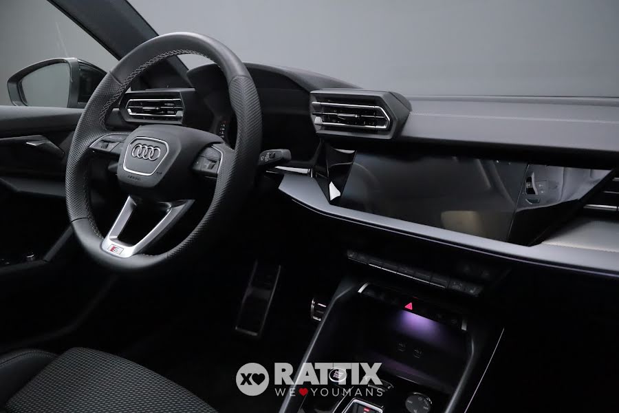 Audi A3 Sportback 35 2.0 tdi 150CV S line s-tronic + tetto apribile Nero Mythos  Aziendale foto 16