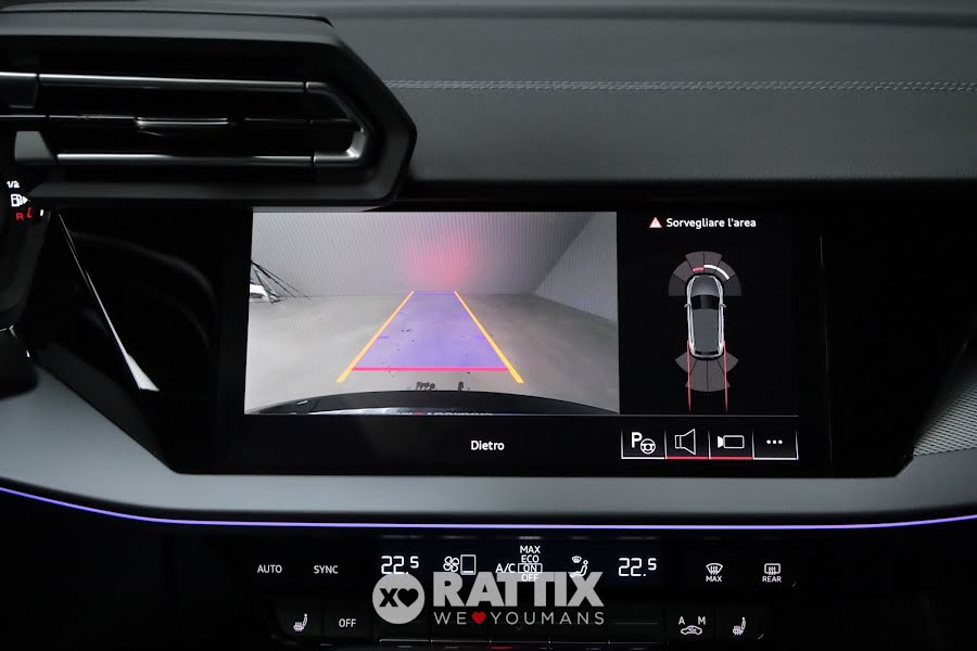 Audi A3 Sportback 35 2.0 tdi 150CV S line s-tronic + tetto apribile Nero Mythos  Aziendale foto 17