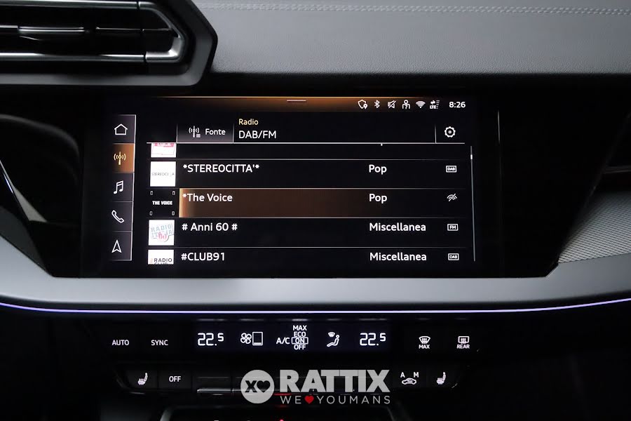 Audi A3 Sportback 35 2.0 tdi 150CV S line s-tronic + tetto apribile Nero Mythos  Aziendale foto 18