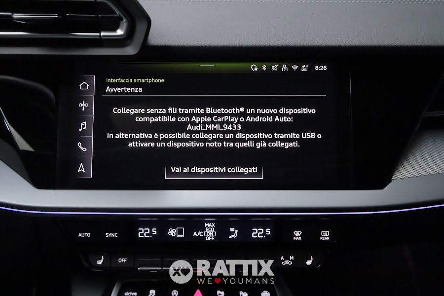 Audi A3 Sportback 35 2.0 tdi 150CV S line s-tronic + tetto apribile Nero Mythos  Aziendale foto 19