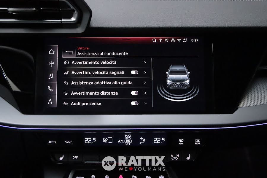 Audi A3 Sportback 35 2.0 tdi 150CV S line s-tronic + tetto apribile Nero Mythos  Aziendale foto 20