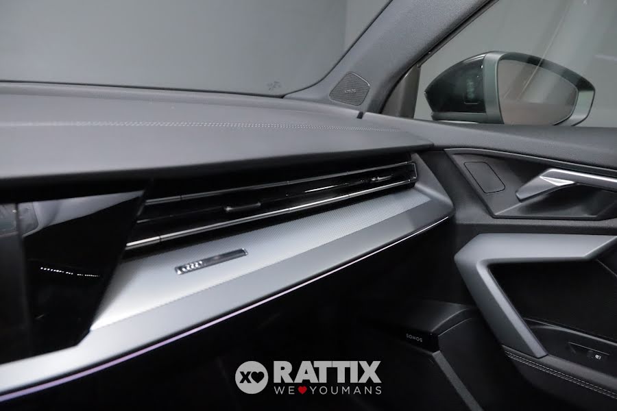 Audi A3 Sportback 35 2.0 tdi 150CV S line s-tronic + tetto apribile Nero Mythos  Aziendale foto 27