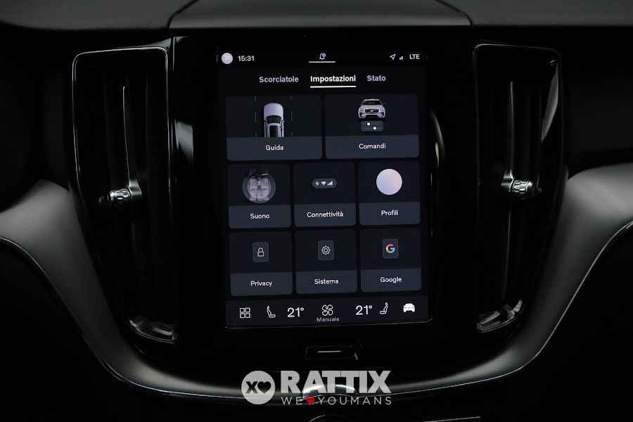 Volvo XC60 2.0 t6 recharge phev obc 3,7kW Core awd auto + tetto apribile Denim Blue  Aziendale foto 24