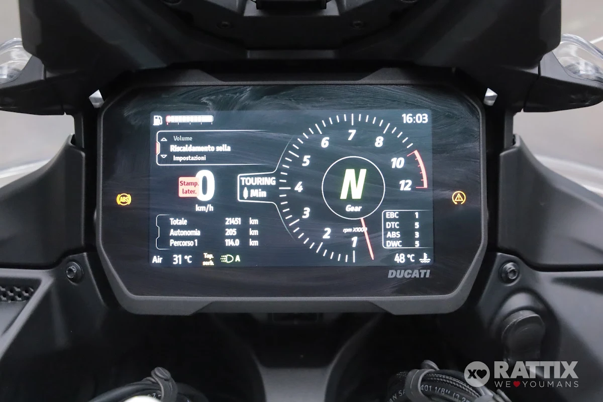 DUCATI Multistrada V4 1160 Rally Matt Black&Brushed Aluminium Full Adventure my23