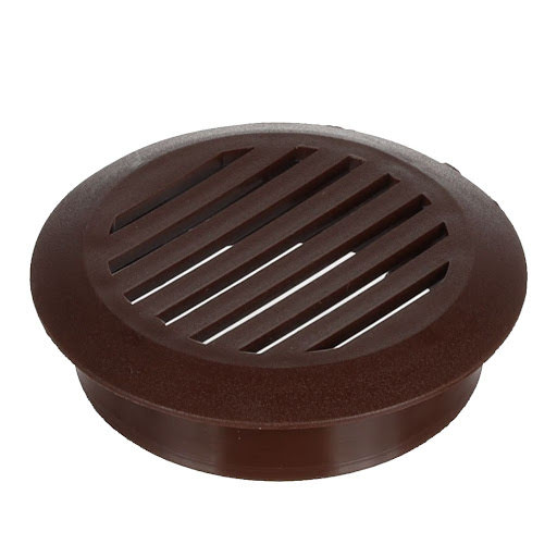 Riex GV25 Duct vent, H17, D50, brown