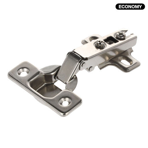 Riex NS10 Hinge slide on, full overlay, without soft-close + plate H0 for 2 screws