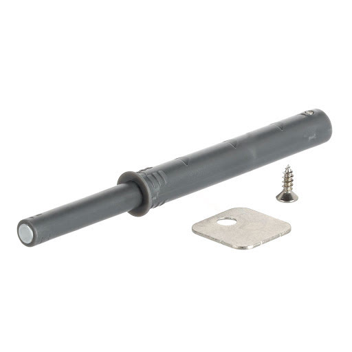 Riex NK55 Push for open à encastrer 10 mm, 37 mm, avec aimant, gris foncé