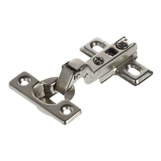Riex NS30 Hinge mini slide on, half overlay, without soft-close + plate H0 for 2 screws