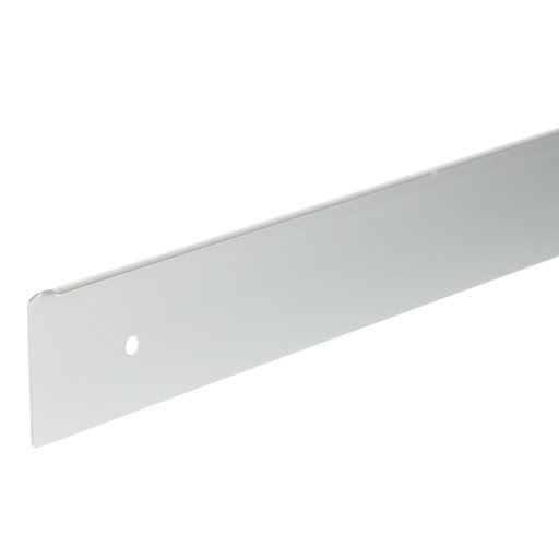 Riex GI35 Worktop end strip, left, R0, H38, 600 mm, anodised aluminium