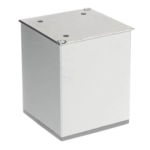 Riex GA38 Meubelpoot 80 x 80 mm, 100 mm, Geanodiseerd aluminium