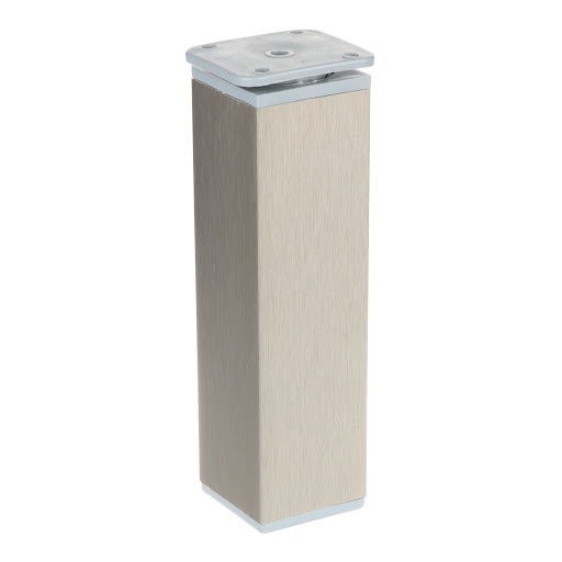 Riex GA35 Furniture leg 40x40 mm, H150, brushed nickel