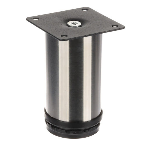 Riex GS28 Furniture leg D50, H100, stainless steel imitation