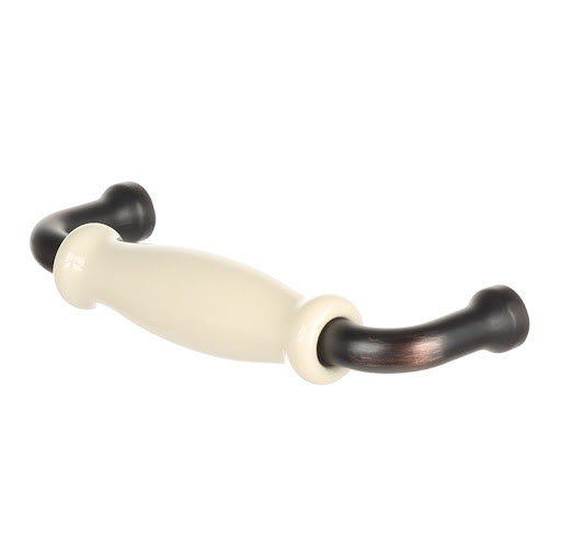 RiexTouch XR21 Poignée, 96 mm, brun patiné / porcelaine