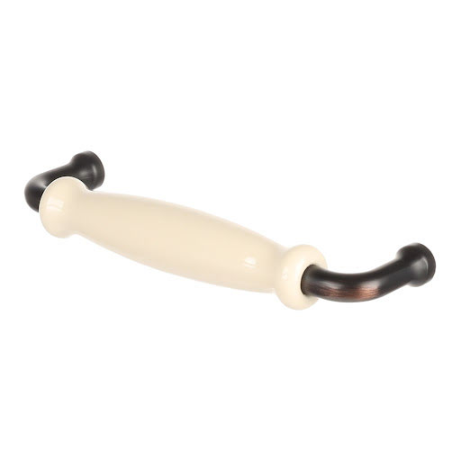 RiexTouch XR21 Poignée, 128 mm, brun patiné / porcelaine