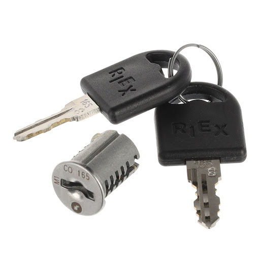 Riex EP10 Cylinder lock core M1 001 - 200, plastic cap key