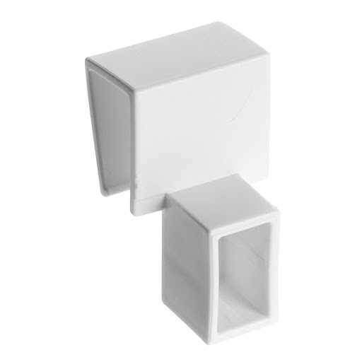 Riex NX40 Accessoires séparateur de tiroir, fixation en T pour tringle carrée, blanc