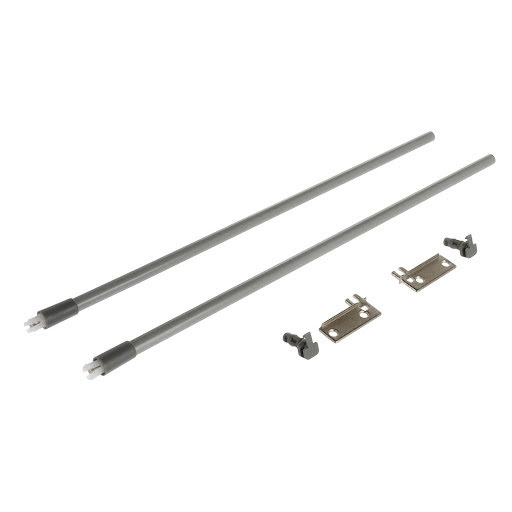 Riex NP11 Set of 2 longitudinal railings, 450 mm, grey