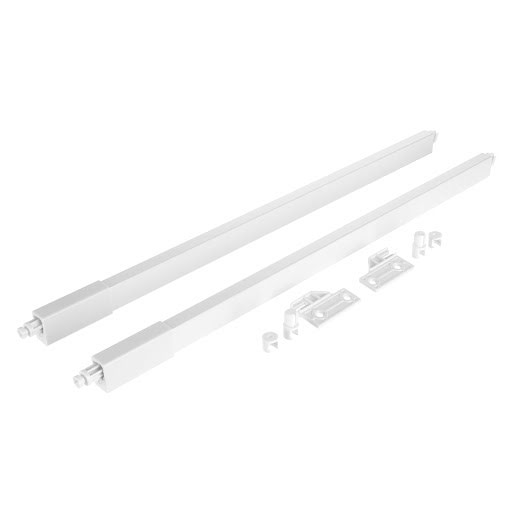 RiexTrack Set di 2 ringhierine quadrate, 500 mm, bianco