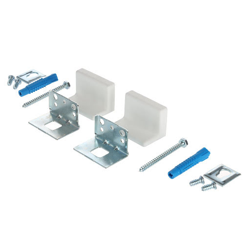 Riex JK40 Adjustable hanger for cabinets, incl. access., white (2 sets in pack)
