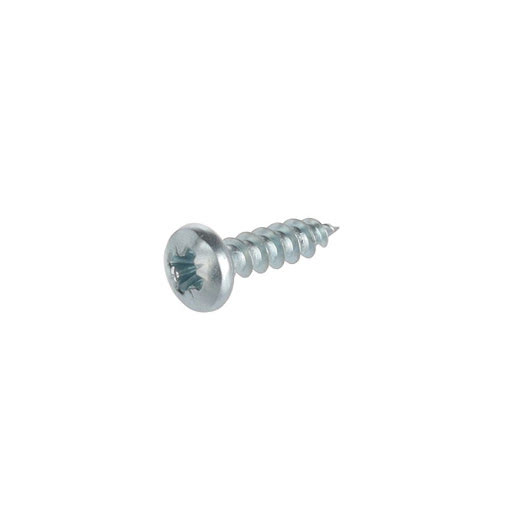 Riex Schrauben 4,0x16 mm, PZ, Halbrundkopf, Weiß verzinkt (Packung 1000 Stück)