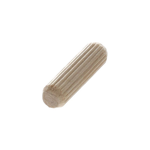 Riex JW55 Wooden dowel, 8x30 mm, with ribs, calibrated, birch (pack 10 000 pcs)