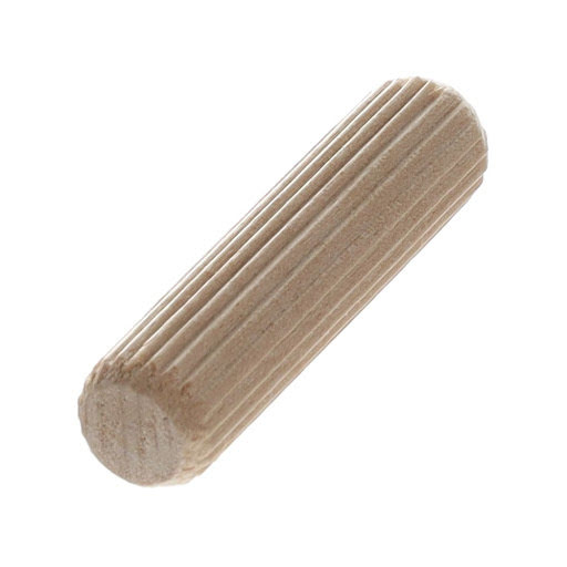 Riex JW55 Wooden dowel, 12x50 mm, with ribs, calibrated, birch (pack 1 000 pcs)