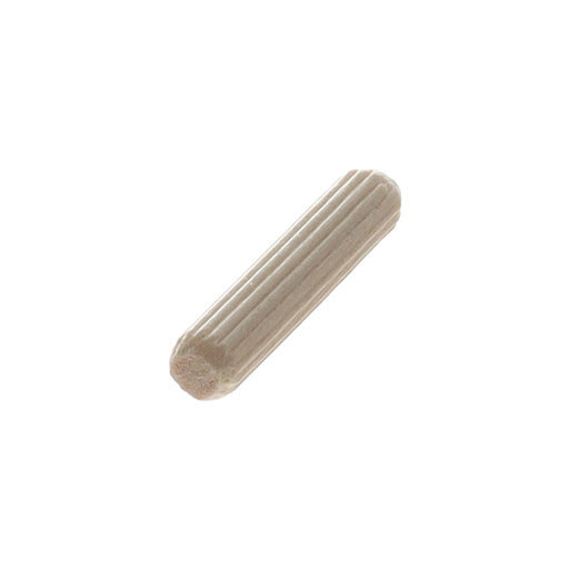 Riex JW55 Wooden dowel, 6x30 mm, with ribs, calibrated, birch (pack 1 000 pcs)