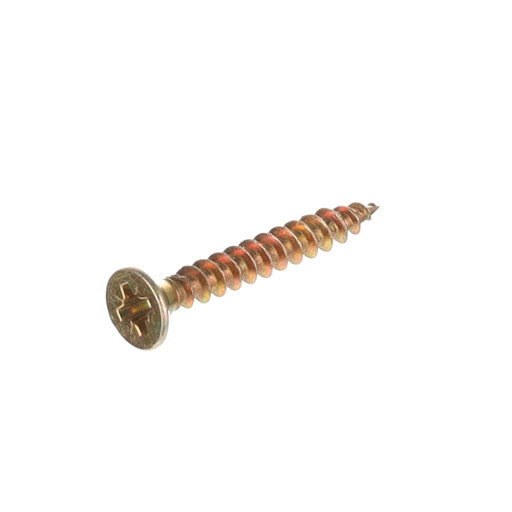 Riex Screw 4x30 mm, PZ, șurub cap înecat, cutie 1000 buc, zinc galben