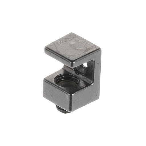 Riex JC44 Kastplankdrager kubus GlEs(8 mm), voor schroef,Zwart nikkel