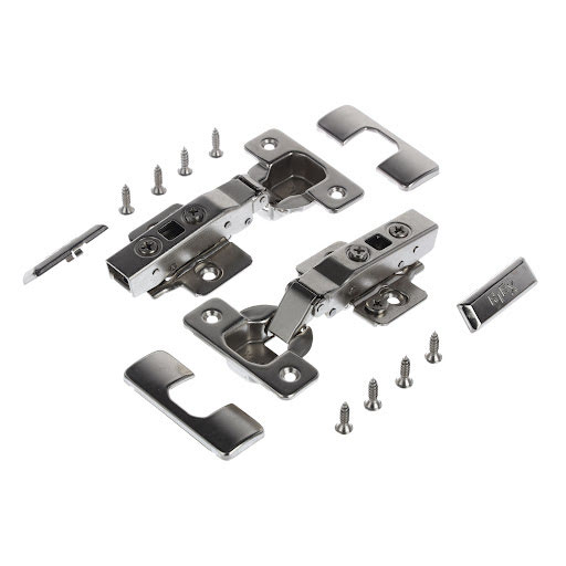 Riex NC70 Hinge set clip on, full overlay, soft-close (2 hinges + cam plates H0 + access.)