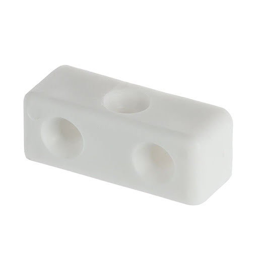 Riex JK13 Cabinet connector, nylon, 3 holes, white