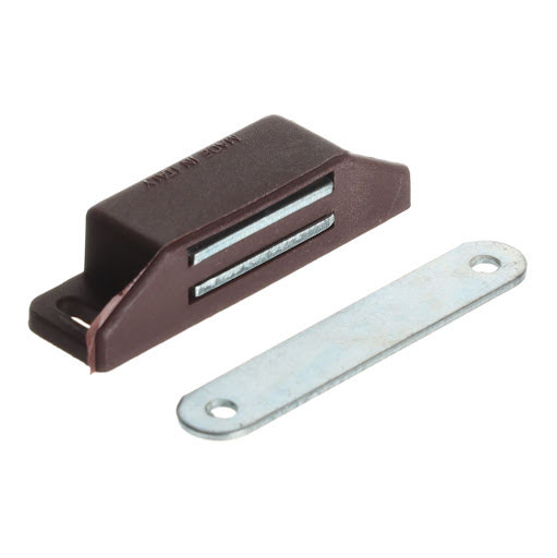 Riex EG60 Magnetic door latch L65, 8 kg, brown